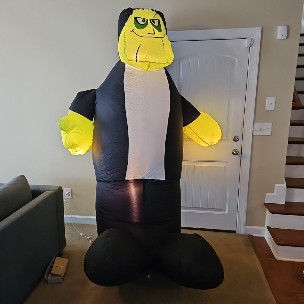 GEMMY 8 Foot Inflatable Monster Halloween Frankenstein Airblown Giant Works